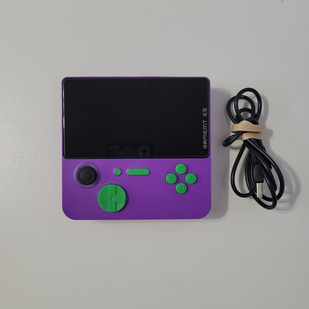 Gamemt E5 Jellymini Handheld Game Console Purple Green 64GB Wi-Fi USB-C